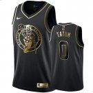 #0 Jayson Tatum Boston Celtics Basketball  Black Gold