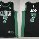 &  Celtics #7 Jaylen Brown Stitched  Black 2023