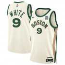 &  Celtics #9 Derrick White City Basketball  Cream 2023