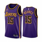 &  Lakers #15 Austin Reaves Purple  Statement
