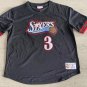 76ers #3 Allen Iverson MITCHELL & NESS Basketball Short Sleeve Black