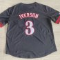 76ers #3 Allen Iverson MITCHELL & NESS Basketball Short Sleeve Black