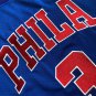 76ers #3 Allen Iverson MITCHELL & NESS Basketball Short Sleeve Blue