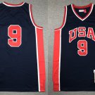 1984 Team USA #9 Michael Jordan Navy Blue Throwback Basketball