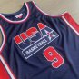 1992 Team USA #9 Michael Jordan Blue Throwback Basketball  AU