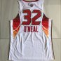 2009 All Stars #32 Shaquille O'Neal Suns  White Mitchell Ness