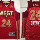 2011 West All-Star Game Lakers #24 Kobe Bryant AU  Red