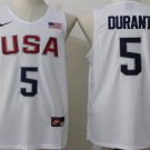 2016 Olympics Team USA  #5 Kevin Durant Revolution 30 Swingman White