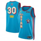 2025 All-Star #30 Stephen Curry Light Blue Stitched Basketball