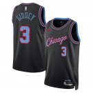 2025-26 Josh Giddey #3 Chicago Bulls City Edition Basketball  Black