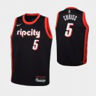 And  Blazers #5 marquese chriss city  Black 75th Anniversary