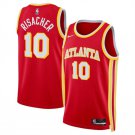 Atlanta Hawks #10 Zaccharie Risacher Red 2024 Draft Icon Edition Stitched