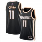 Atlanta Hawks #11 Trae Young City Edition  Black