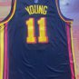 Atlanta Hawks #11 Trae Young White With NO.6 Patch Stitched