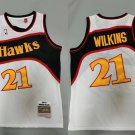 Atlanta Hawks #21 Dominique Wilkins Basketball  White
