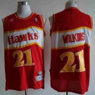 Atlanta Hawks #21 Dominique Wilkins Red Classic