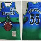 Atlanta Hawks #55 Dikembe Mutombo Green Basketball  Throwback