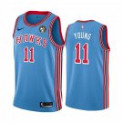 Atlanta Hawks 11 Trae Young City  Blue Icon Throwback