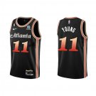 Atlanta Hawks 11 Trae Young Stitched City  Black