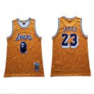 BAPE Joint Lakers #23 LeBron James Basketball  Yellow