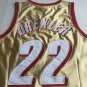 Blazers 22# Clyde Drexler AU Basketball  Gold Mercerization Retro