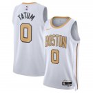 Boston Celtics #0 Jayson Tatum City Edition Basketball  White Gold 2025-26