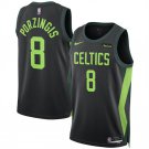 Boston Celtics #8 Kristaps Porziņģis Black 2024 25 City Edition Stitched Basketball