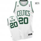 Boston Celtics #20 Ray Allen White Basketball  Throwback