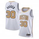 Boston Celtics #30 Sam Hauser City Edition Basketball  White Gold 2025-26