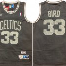 Boston Celtics #33 Larry Bird Basketball Retro  Dark Grey