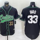 Boston Celtics #33 Larry Bird Black Cool Base Stitched Baseball