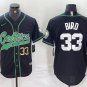 Boston Celtics #33 Larry Bird Black Cool Base Stitched Baseball