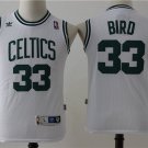 Boston Celtics #33 Larry Bird White Basketball