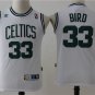 Boston Celtics #33 Larry Bird White Basketball