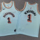 BOYS Spurs #1 Victor Wembanyama White 2025 City Edition Stitched Basketball