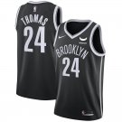 Brooklyn Nets #24 Cam Thomas Black Icon Edition Basketball