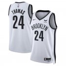 Brooklyn Nets #24 Cam Thomas White Association Edition Basketball