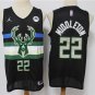 Bucks #22 Khris Middleton  Black