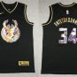 Bucks #34 Giannis Antetokounmpo Diamond  Black Gold