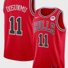 Bulls #11 Ayo Dosunmu City Basketball  Red Stitched