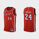 Bulls #24 Javonte Green city  red