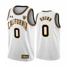 California Golden Bears #0 Jaylen Brown White Retro College Basketball Game