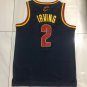 Cavaliers #2 Kyrie Irving Navy Basketball AU  Throwback