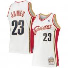 Cavaliers #23 LeBron James Mitchell & Ness  White