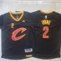 Cavaliers Kyrie Irving Retro Basketball Stitched Short sleeve Black