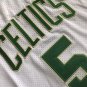 Celtics #5 Kevin Garnett White Gold Stitched Basketball  AU