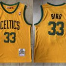 Celtics #33 Larry Bird Mitchell & Ness  Gold