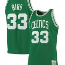 Celtics Mitchell Ness #33 Larry Bird Green Basketball