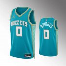 Charlotte Hornets #0 Miles Bridges 2023-24 BUZZ City Edition Swingman  Teal