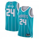 Charlotte Hornets #24 Brandon Miller Icon Edition  Teal